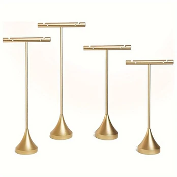 Elegantiškas T formos metalinis papuošalų stovas, 6*12cm