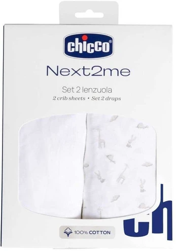 Chicco „Next2Me Forever G/D“ paklodė su guma, medvilninė „Cloud“