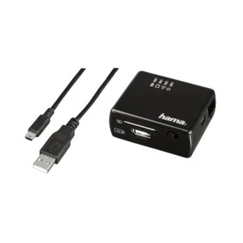 Atminties kortelių skaitytuvas Hama Wi-Fi SD USB