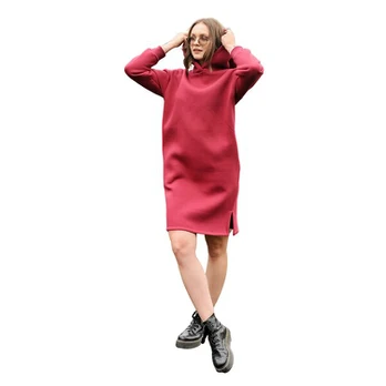 Suknelė-džemperis bordo, 44