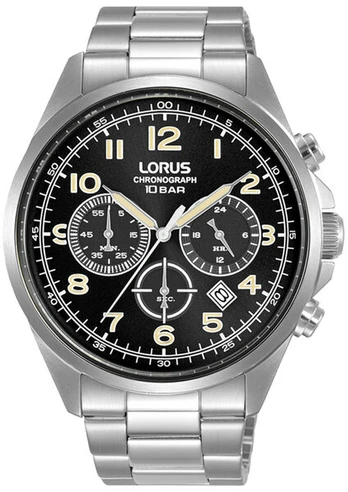 Vyriškas Lorus Chronograph laikrodis sidabrinis