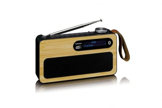 Lenco PDR-040BAMBOOBK DAB+ skaitmeninis radijas Bluetooth / RDS