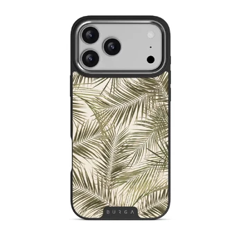 Happy Place - Palm iPhone 17 Pro Max Case, Elite Dark (MagSafe) / Silver