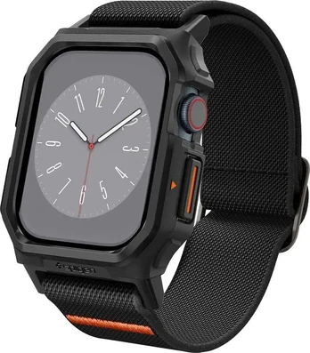 Dėklas Apple Watch 10 42mm + Strap - Spigen Lite Fit "Pro" - Matinis juodas