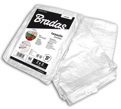 Sustiprintas tentas Bradas White, 2 x 2 m, 90 g/m²