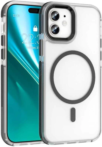 Dėklas Telforceone Etteri Icy Mag case for iPhone 12 / 12 Pro 6,1'' juodas