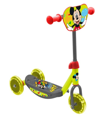 Triratis paspirtukas Seven Mickey Mouse (Peliukas Mikis), žalias/pilkas