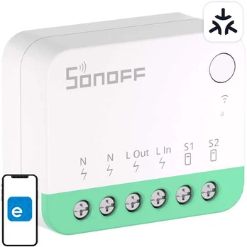 Išmanusis jungiklis - Sonoff MINIR4M WiFi Mini Smart Switch (HomeKit, SmartThings, Home Assistant)