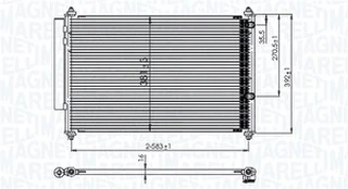 Kondensatorius, oro kondicionierius MAGNETI MARELLI 350203850000