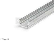 LED juostos profilis UNI12 BCD/U, neanoduotas aliuminis, 2m