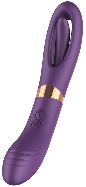 B Series Cute Flicking dual g spot vibrator