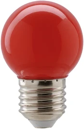 1W LED lemputė, raudona, E27
