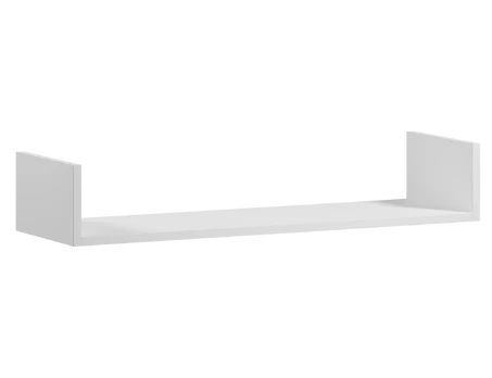 Sieninė lentyna Vissta, balta, 25 cm x 80 cm x 14 cm