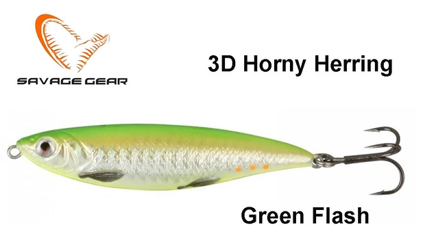 Vobleris Savage Gear 3D Horny Herring Green Flash 10 cm