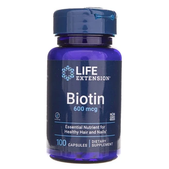 Life Extension biotinas 600 mg - 100 kapsulių