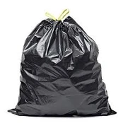 Šiukšlių maišai LDPE 35L, užrišami, 15vnt, juodi