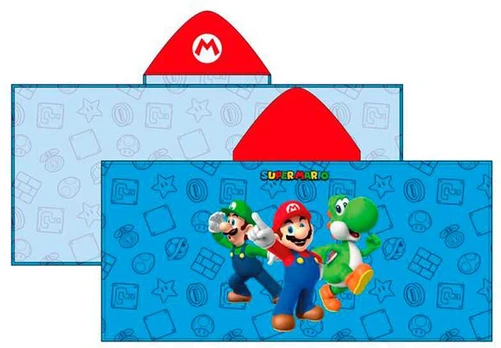 Nintendo Super Mario Bros microfibre poncho towel