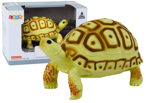 Žaislinė figūrėlė, vėžlys Lean Toys Model Series, 11 cm, ruda/geltona