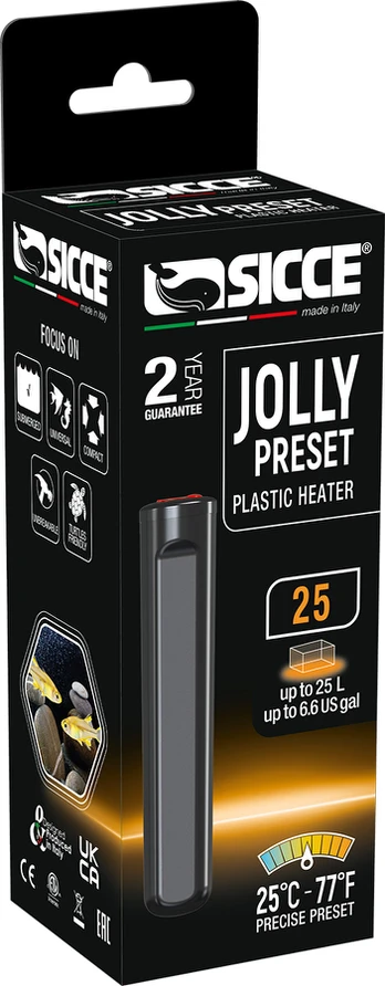 Sicce - Jolly Preset Heater - 25 Watt - Small