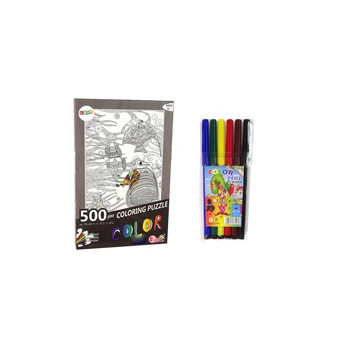 Lean Dėlionės spalvinimui 500 vienetų Fish Ocean