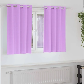 Užuolaidos 2 pcs Violetinė 140 x 140 cm Poliesteris