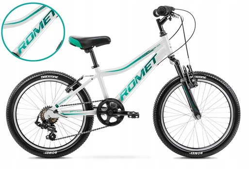 Vaikiškas dviratis 20' Romet Rambler Kid 2 baltas R23