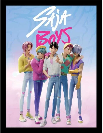 Pyramid KPop Demon Hunters Saja Boys Framed print