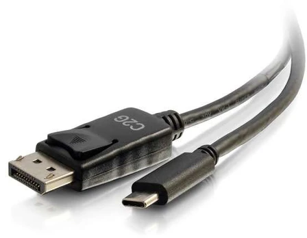 C2G 6ft USB C to DisplayPort Cable - 4K 30Hz - Externer Videoadapter - USB-C - DisplayPort - Schwarz