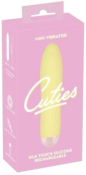 Cuties Mini Vibrator yellow Mini vibratorius