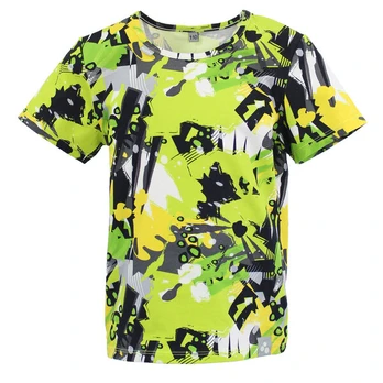 Huppa Trikotažiniai marškinėliai JEIDEL, lime pattern