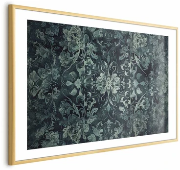 Artgeist Plakatas - Carpet Ornaments in Emerald Shades