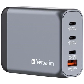Verbatim USB-C Ladegerät 100W 4 Port 3x USB-C/1x USB-A