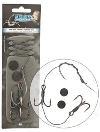 Sistema šamų žūkle Wizard Double Treble Combi Rigs