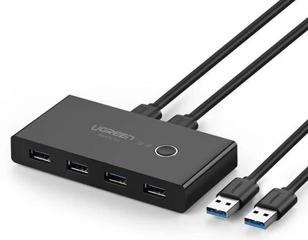 USB šakotuvas Ugreen 2 In 4 Out USB 3.0 Sharing Switch Box