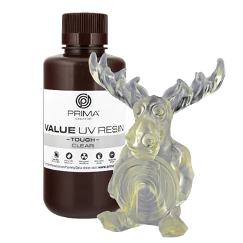 PrimaCreator Value Tough UV derva (kaip ABS) - 500ml - Skaidri