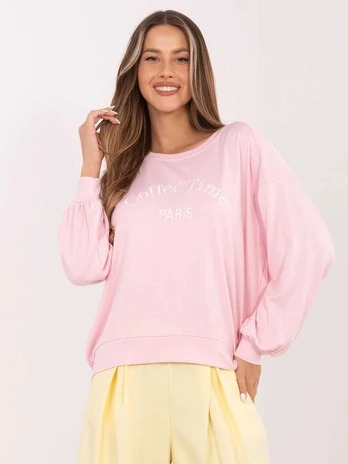 Rue Paris Bluza-RV-BL-A1220.11-jasny rožinis