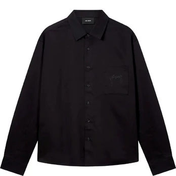 Marškiniai ilgomis rankovėmis vyrams, Juoda, Ray overshirt