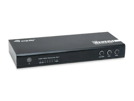 Equip Switch 5x1 HDMI 2.0 4K/60Hz juodas inkl.Fernbedienung