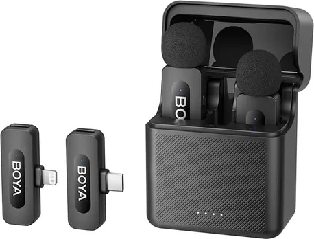 Dėklas Boya wireless microphone BY-V3 Combo