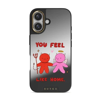 Like Home - iPhone 16 Case, Elite Mirror Dark (MagSafe) / Gold