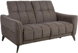 Recliner sofa CATHY 2-seater, electric, light ruda kaina