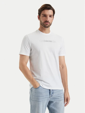 Calvin Klein Marškinėliai LV04LH802G Balta Regular Fit