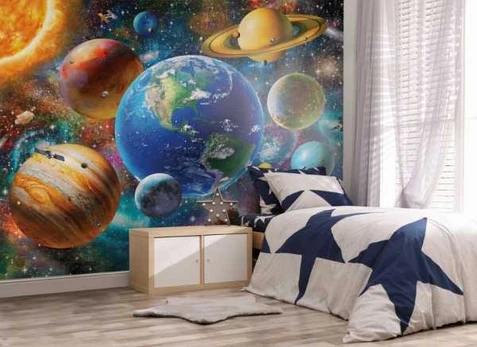 Walltastic Solsystem tapet 243 x 305 cm