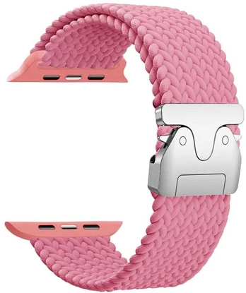 Dirželis Beline Woven Nylon Parachute do Apple Watch 38/40/41mm rožinė