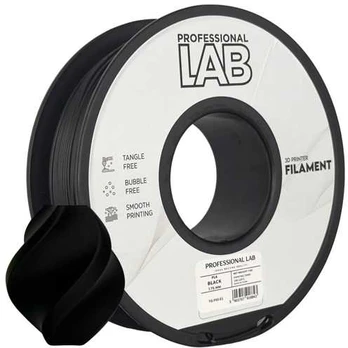 3D Plastikas - Filamentas PLA juodas | 1.75 mm, 5kg | Professional LAB