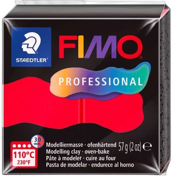 FIMO Mod.masse Fimo prof 57g raudona