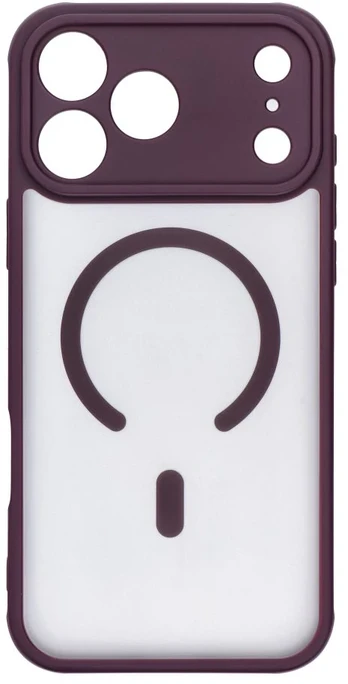 Dėklas Oem Case for iPhone 18 Pro Max / 17 Pro Max Full Matte Mag Cover compatible with MagSafe dark cherry