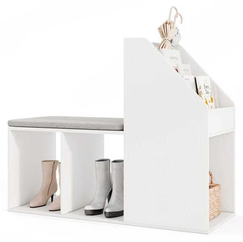 Promotions Batai laikantis suolai, 38x15.5x31 colių, Balta