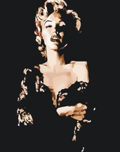 Tapyba pagal skaičius. Marilyn Monroe