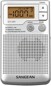 Radijas Sangean DT250S Sidabras